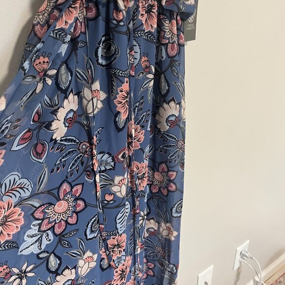 NWT Vince Camuto Size 2 Floral Halter Smocked Maxi Dress - Picture 7 of 10